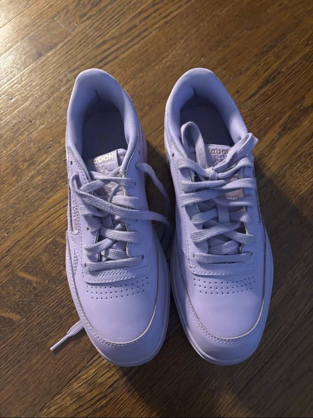 Reebok Lilac Classic Leather Sneakers